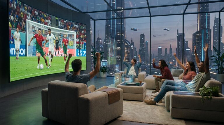 Futuristic IPTV setup for World Cup 2026