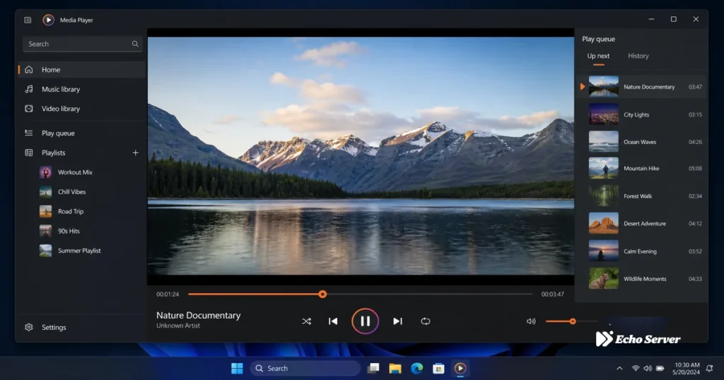 Computer screen displaying VLC media player software for IPTV streaming