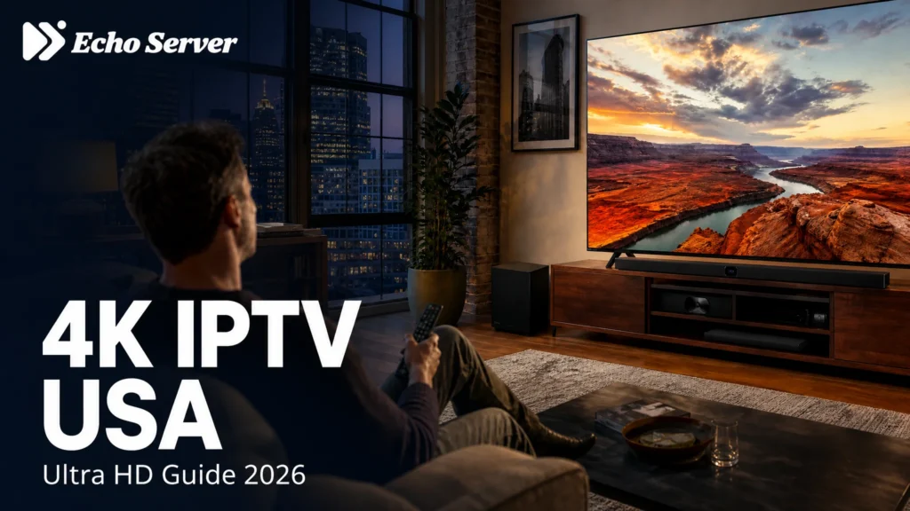 Home theater television displaying a detailed desert canyon