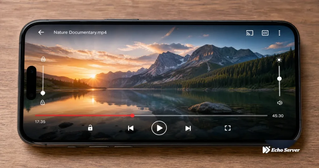 Smartphone with video player app